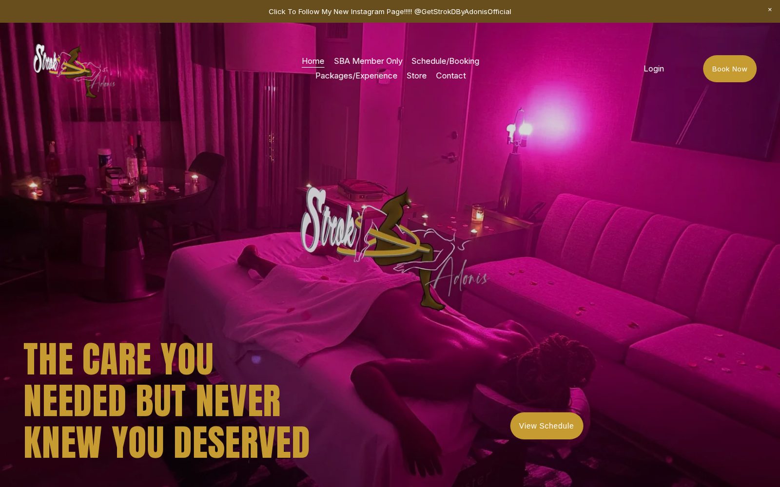 Strok'D By Adonis homepage