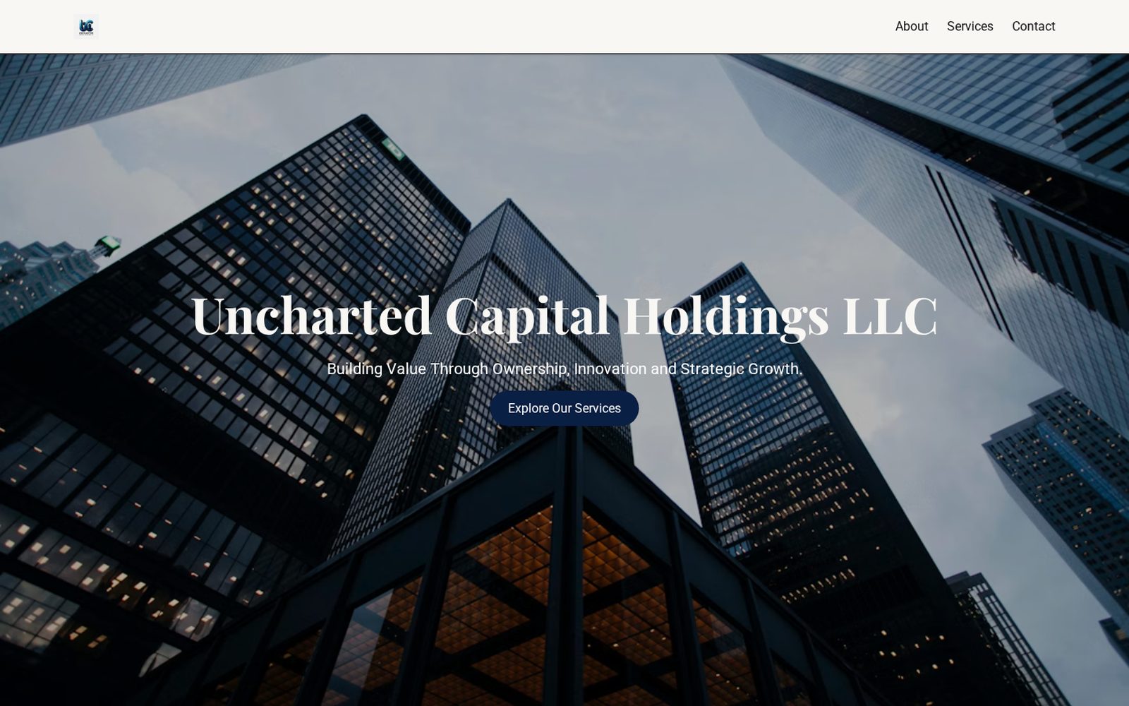 Uncharted Capital Holdings homepage